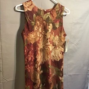 SHERI MARTIN dress sz 8 petite brown NWT  Floral